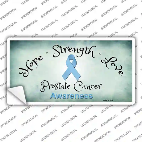 Prostate Ribbon Novelty Sticker Decal