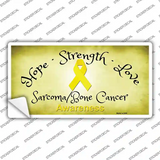 Sarcoma Bone Ribbon Novelty Sticker Decal