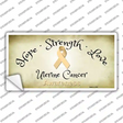 Uterine Cancer Ribbon Novelty Sticker Decal