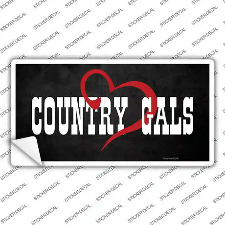 Country Gals Novelty Sticker Decal