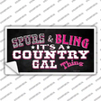 Spurs and Bling Novelty Sticker Decal