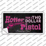 Two Dollar Pistol Novelty Sticker Decal