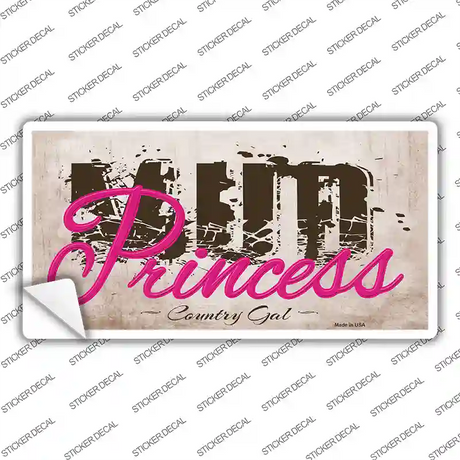 Mud Princess Novelty Sticker Decal