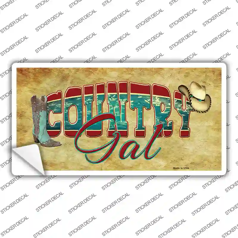Country Gal Novelty Sticker Decal