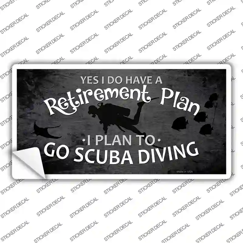 Retirement Plan Novelty Sticker Decal