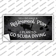 Retirement Plan Novelty Sticker Decal