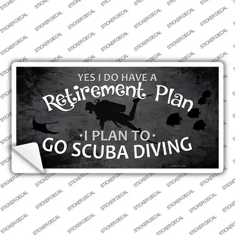 Retirement Plan Novelty Sticker Decal