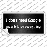 Dont Need Google Novelty Sticker Decal
