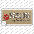 Rescued Is My Favorite Novelty Sticker Decal
