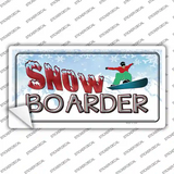 Snow Boarder Novelty Sticker Decal