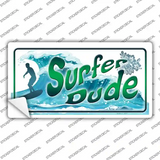 Surfer Dude Novelty Sticker Decal