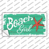Beach Girl Novelty Sticker Decal