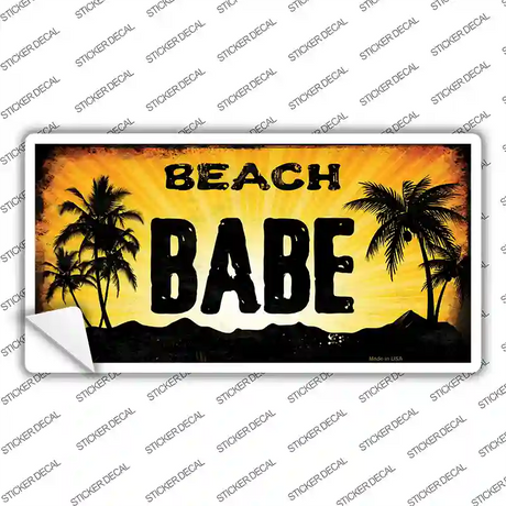 Beach Babe Novelty Sticker Decal