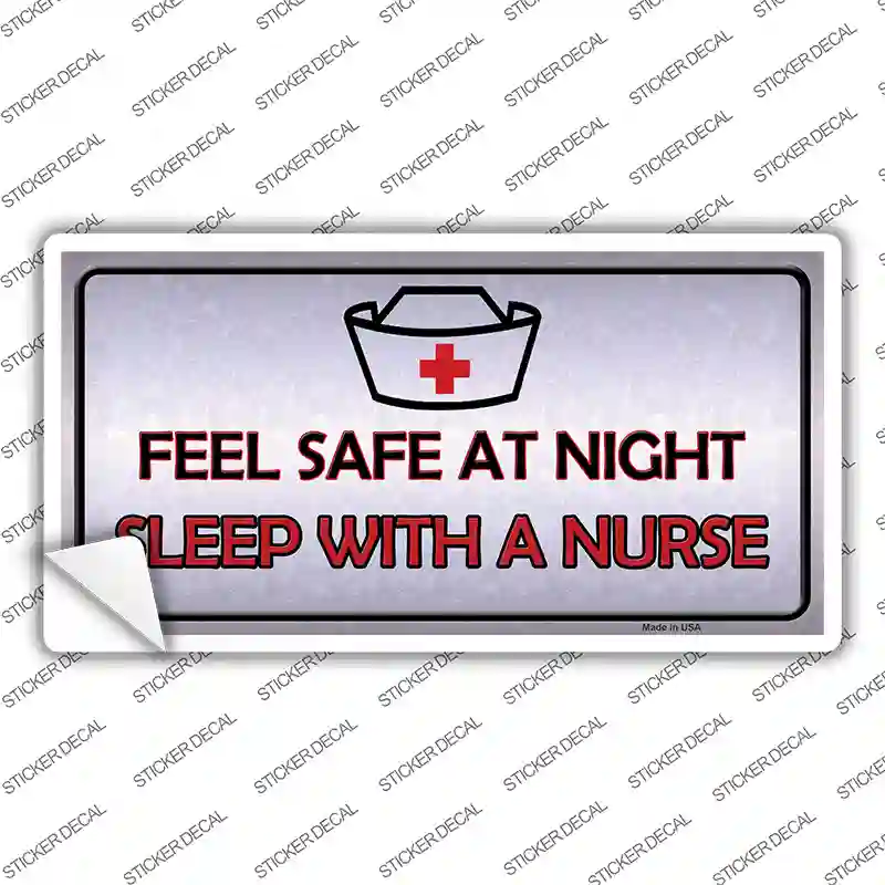 Feel Safe At Night Novelty Sticker Decal