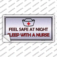 Feel Safe At Night Novelty Sticker Decal