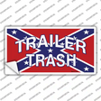 Trailer Trash Novelty Sticker Decal