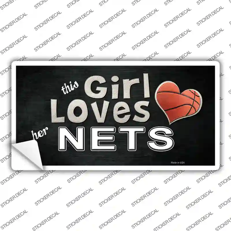 This Girl Loves Her Nets Novelty Sticker Decal