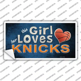 This Girl Loves Her Knicks Novelty Sticker Decal