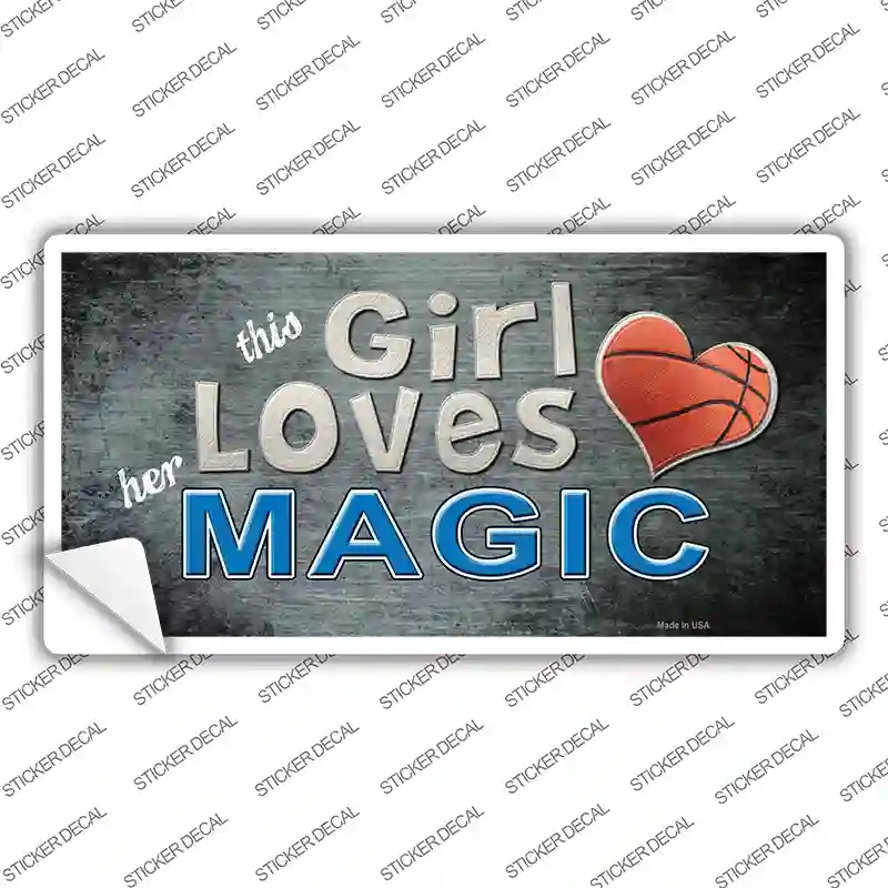 This Girl Loves Her Magic Novelty Sticker Decal