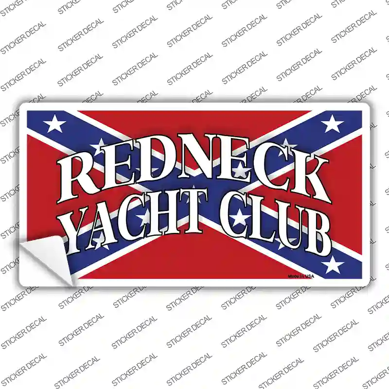 Redneck Yacht Club Novelty Sticker Decal