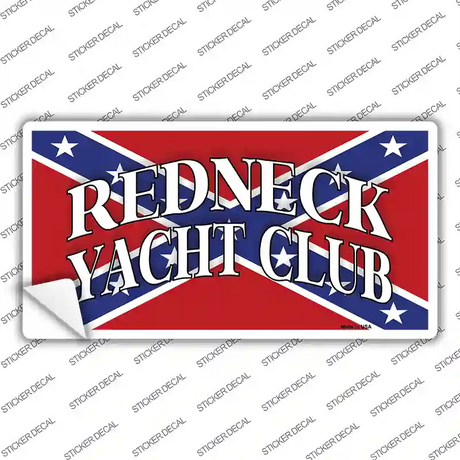 Redneck Yacht Club Novelty Sticker Decal