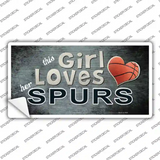 This Girl Loves Her Spurs Novelty Sticker Decal