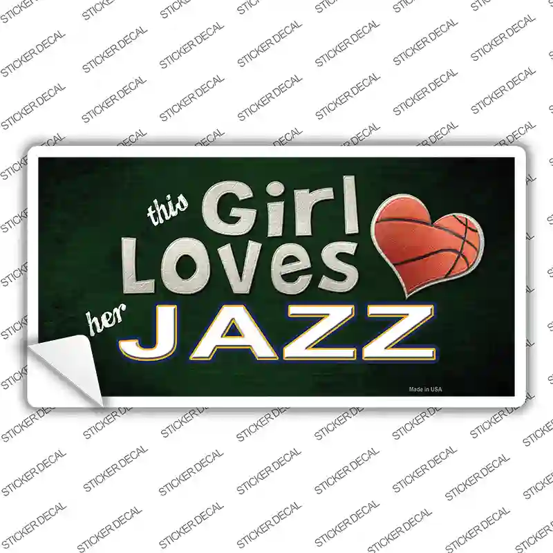 This Girl Loves Her Jazz Novelty Sticker Decal