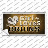 This Girl Loves Her Bruins Novelty Sticker Decal