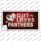 This Girl Loves Panthers Novelty Sticker Decal
