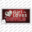 This Girl Loves Her Devils Novelty Sticker Decal