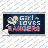 This Girl Loves Her Rangers Blue Novelty Sticker Decal