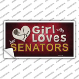 This Girl Loves Her Senators Novelty Sticker Decal