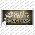 This Girl Loves Her Penguins Novelty Sticker Decal