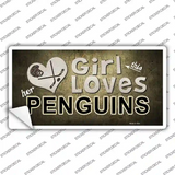 This Girl Loves Her Penguins Novelty Sticker Decal