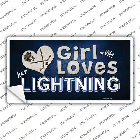 This Girl Loves Her Lightning Novelty Sticker Decal