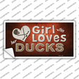 This Girl Loves Her Ducks Novelty Sticker Decal