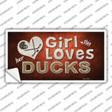This Girl Loves Her Ducks Novelty Sticker Decal