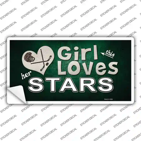 This Girl Loves Her Stars Novelty Sticker Decal