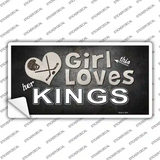 This Girl Loves Kings Novelty Sticker Decal