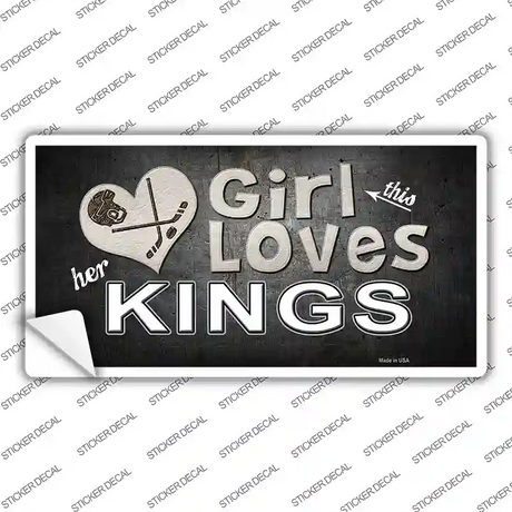 This Girl Loves Kings Novelty Sticker Decal