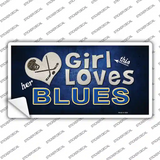 This Girl Loves Her Blues Novelty Sticker Decal