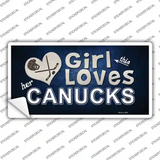 This Girl Loves Her Canucks Novelty Sticker Decal