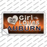 This Girl Loves Auburn Novelty Sticker Decal