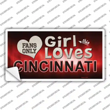 This Girl Loves Cincinnati Novelty Sticker Decal