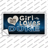 This Girl Loves Duke Novelty Sticker Decal