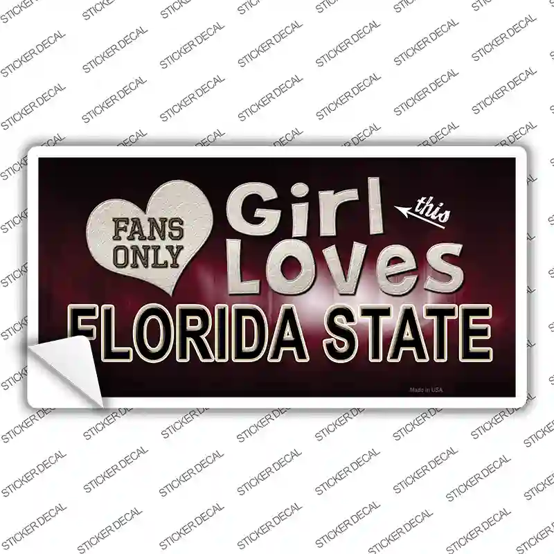 This Girl Loves Florida State Novelty Sticker Decal