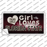 This Girl Loves Florida State Novelty Sticker Decal