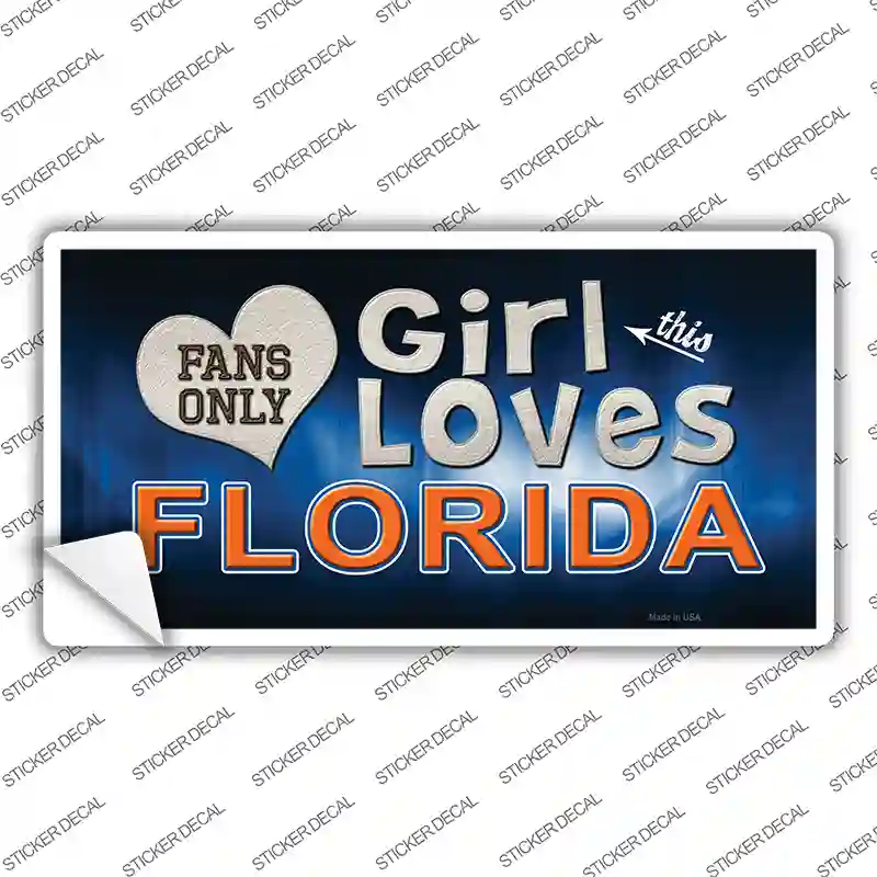 This Girl Loves Florida Novelty Sticker Decal