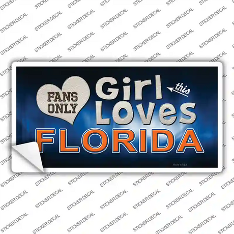 This Girl Loves Florida Novelty Sticker Decal