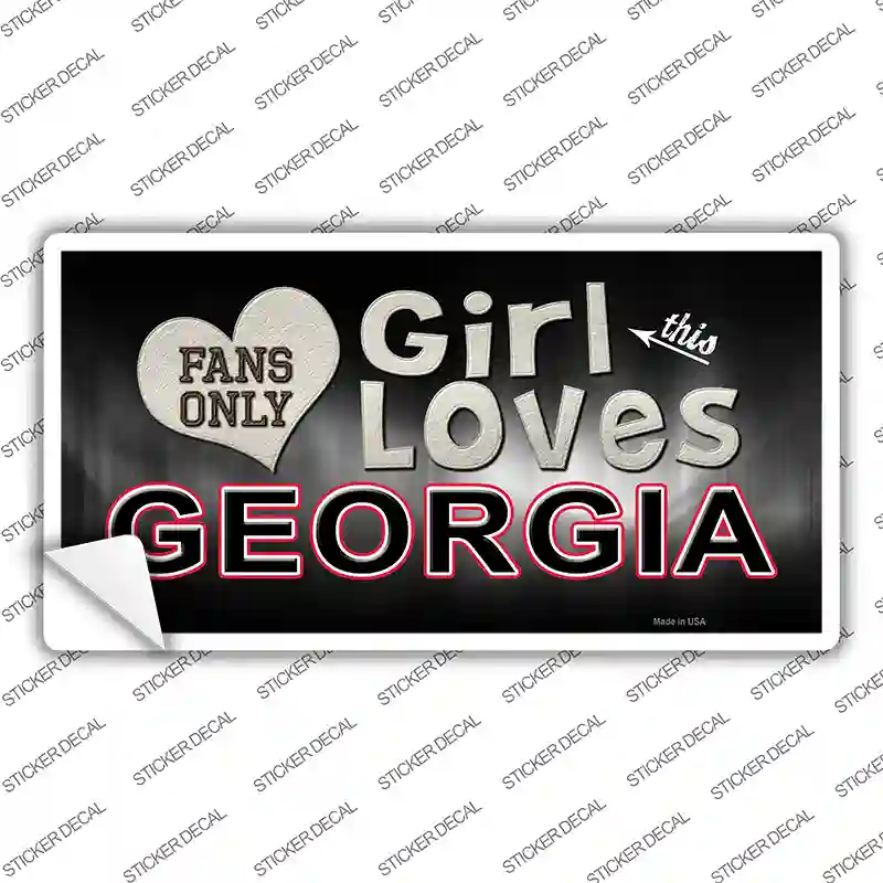 This Girl Loves Georgia Novelty Sticker Decal